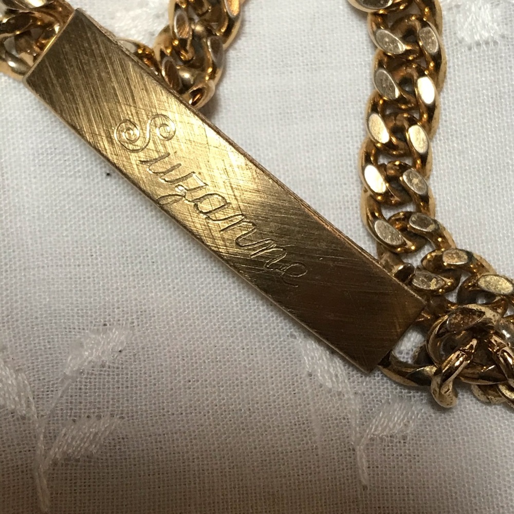 Vtg 1972 SPEIDEL ID Bracelet SUZANNE